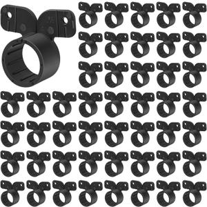 Briwooody 50 Pack 3/4 Inch Pex Suspension Pipe Clamps Tubing Supports for Pex, Copper, CPVC Pipe, Butterfly Style(Black)