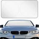 Woanger Windshield Sun Shade Foldable Car Front Window Covers for Car Accessories Sun Heat UV Rays Visor Protector Protection for Universal Cars SUV Truck (Solid Style)