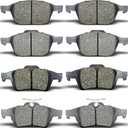 ALADICHE Front Rear Brake Pads Compatible with 2013-2016 Ford Escape,for 2013-2017 Ford C-Max (D1044 D1564)