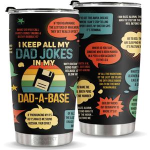 Pawfect House Gifts For Dad - Dad Joke Stainless Steel Tumbler 20 Oz - Christmas Birthday Gifts For Dad From Daughter Son Kids Wife - Funny Gifts For Men Dad Stepdad Bonus Dad Uncle - New Dad Gifts (PTA-P036) Pawfect House Gifts For Dad - Dad Joke Stainless Steel Tumbler 20 Oz - Christmas Birthday Gifts For Dad From Daughter Son Kids Wife - Funny Gifts For Men Dad Stepdad Bonus Dad Uncle - New Dad Gifts (PTA-P036)