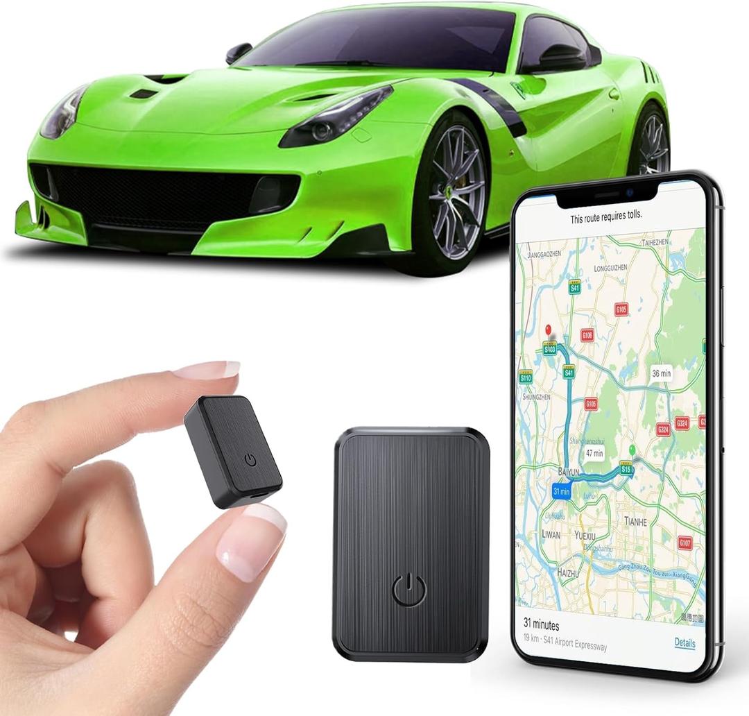 Mini GPS Tracker for Vehicles No Subscription - Car GPS Tracker Portable Real Time Magnetic GPS Tracking Device for Cars Full Global Coverage Location Tracker for Kids,Trucks/Person,No Monthly Fee