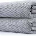 Extra Large Bath Towel Set of 2 (35"x70"),Oversized Bath Sheet Super Soft Highly Absorbent Jumbo Bathroom Towel Set Microfibers Quick Dry Shower Towel for Hotel,Bathroom,Guest,Spa,Gym (2PCS Grey)