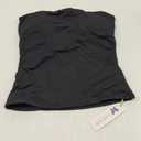 Darong Womens Padded Tube Tops Bulit in Bra Strapless Crop Tops Bandeau Double Lined Basic Going Out Tank Top (Medium, Black)