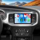 [4G+128G] Android 15 Car Radio for Dodge Charger 2011 2012 2013 2014 with Wireless CarPlay Android Auto,9 inch Touchscreen Car Stereo with WiFi,GPS Navigation,Bluetooth,FM/RDS SWC EQ+Backup Camera