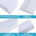 MaxGear 240 Name Badge Inserts Badge Labels, 3" x 4" Printable Name Tags Insert, Personalized Insert Badges Refill, Custom Card Paper Compatible with Laser/Inkjet Printer, Office, White