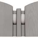 EasyFlex No-Dig Landscape Edging with Anchoring Spikes, 4.5 in. Tall Decorative Adirondack Wood-Look Fence Garden Border, 60 Foot Kit, Gray