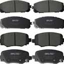SIPAUTEC-Front & Rear Ceramic Brake Pads Replacement For 2014 2015 2016 2017 2018 2019 2020 2021 2022 Jeep Cherokee With Dual Piston Front Caliper