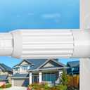 Tension Rod 41-67inch White Tension Curtain Rods no Drilling