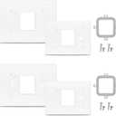 Thermostat Cover Plate Replacement for Honeywell Home Thermostat Wall Plate RTH9585WF RTH8560D TH9320wf5003, Smart Thermostat Wall Plate White Cover Assembly THP2400A1027W (2 Pack)