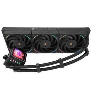 Thermalright Elite Vision 360 ARGB BLACK AIO CPU Liquid Cooler,IPS LCD Screen with 320*320 Resolution,for AM4/AM5/Intel LGA1700/1851,2.73 inchMagnet-Absorbent LCD Screen for Images,Black PC Cooling