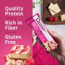 Quest Nutrition White Chocolate Raspberry Protein Bars, 20g Protein, 1g Sugar, 5g Net Carb, High Fiber, Gluten Free, Keto Friendly, 12 Count (EXP 03/19/26)