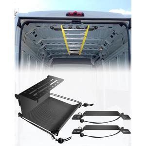 Universal Van Interior Ladder Storage Holder, Adjustable Internal Ladder Rack Fit for Van/Trailer/Truck Roof, Securely Stores Ladders in Vehicle
