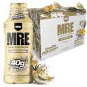 REDCON1 MRE Ready to Drink Protein Shake, Vanilla Milkshake - Lactose Free RTD 40gr Protein Made with Real Whole Food Protein Blends - Easy to Digest Nutritional Shake (12 Pack) (BBD-11/24/26)