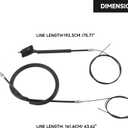 Left Right Power Sliding Door Cable Kit - Compatible for Honda Odyssey 2011-2020 - Replace Part 72546-TK8-A01 - Set of 2