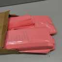 Teling 200 Pcs Thanks Bags with Handle Bulk Thank You Merchandise Bags 3 Size Plastic Packet Retail Shopping Package for Boutique 9 x 12'', 12 x 15'', 15 x 18''(Pink)