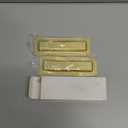 6Inch Recessed Finger Flush Pulls Handles for Pocket and Sliding Doors,Closet and Barn Doors Hardware Brushed Gold 2 Pack