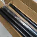 Tension Curtain Rod 51-165In(4.25-13.75Ft), Extra Long Outdoor Curtain Rod No Drilling for Window or Bathroom Patio, Adjustable Spring Shower Rod, Easy to Install Never Rust, Rod Diameter 1.26In-Black