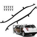 1 Pair LH & RH Front Edge of Rear Door Weather Strip Seal Compatible with Ford Explorer 2011-2019, Right Passenger and Driver Left Side Rear Door Weatherstrip Replaces # BB5Z-7825324B BB5Z-7825325B
