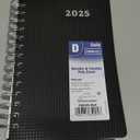 Brownline 2025 DuraFlex Daily/Monthly Planner, Appointment Book, 12 Months, January to December, Twin-Wire Binding, 8" x 5", Black (CB634V.BLK-25)