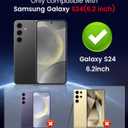 LEKEVO Magnetic for Samsung Galaxy S24 Case [Compatible with MagSafe][Built-in Camera Lens Protector] Slim Soft Silicone Bumper Shockproof Metallic Luster Phone Case (Gold)
