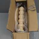 Fultyle Round Side Table, Small Drink Table for Small Spaces, Modern Accent End Table with Solid Wood Leg for Living Room, Bedroom, Corners, and Office (Natural)