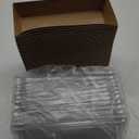 XIAOHONG 50 Pack Paper Charcuterie Boxes with Clear Lids, 7.5'' Brown Disposable Food Containers Bakery Boxes for Sandwich, cake roll, Hot Cocoa Bombs, Strawberries, Cookies