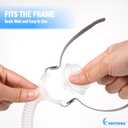 2 Packs Replacement Nasal Pillows for Airfit P10 Large, FSA/HSA Eligible, Lighter Weight and Better Seal, Replacement CPAP Supplies with Softer Silicone