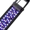 Fishkeeper Smart Aquarium Light - App Controlled Full Spectrum LED Fish Tank Light with Bluetooth, 6 Preset Modes, DIY & Timer, UVA for Fresh Water Tanks, with Extendable and Adjustable Brackets (45W(48-56inch))