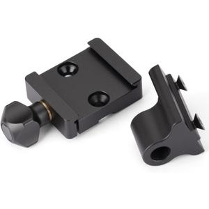 Arca Lock Clamp with Harris Bipod Adapter,Compatiable with S (Swivel) Type Harris Bipods,Arca Lock Clamp Compatiable with Atlas NC Bipods,Works on All Standard Arca 1.5" Dovetail Rails