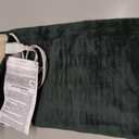 Sunbeam XL Heating Pad for Back Neck and Shoulder Pain Relief Auto Shut Off 6 Heat Settings Extra Large 12 x 24 Green Ideal for Muscle Aches and Arthritis Pain