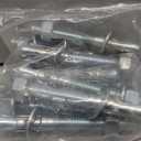 1/2x4-1/4" 10Pcs Inch Standard Fasteners for Heavy-Duty Zinc Wedge Anchors for Cement and Concrete