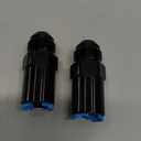 EVIL ENERGY 6AN Male to 3/8" SAE Quick-Disconnect Female Push-On EFI Fuel Rail Fitting 2PCS
