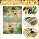 Geyoga 6 Pieces Sunflower Kitchen Towels Absorbent Dish Hand Towel Decorative Tea Washcloth for Summer Kitchen Bathroom Home Decor, 16 x 24 Inch