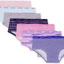 Calvin Klein Girls' Little Modern Cotton Hipster Panties, 7 Pack, S (6/6X)