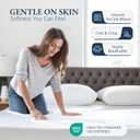 LANE LINEN Fitted Sheet Full Size, 100% Organic Cotton, 3-Piece Set (1 Fitted Sheet, 2 Pillowcases) Percale Weave, Bed Fitted Sheets, Breathable, Fits Mattress Upto 15" Deep - White (No Flat Sheet)