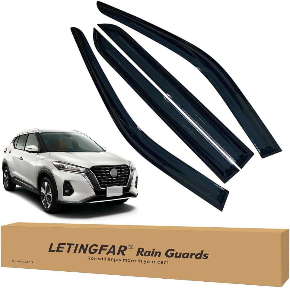 Window Visors Rain Guards for Nissan Kicks 2018 2019 2020 2021 2022 2023 2024 Accessories, Wind Deflectors Vent Shades for Nissan Kicks