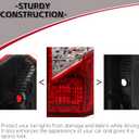 HECASA RH Tail Light Assembly Compatible with 2015-2024 Ford Transit 150 250 350 350HD E-Transit Replacement for CK4Z-13404-K FO2801242C Rear Taillights Tail Lamp Red Lens+Clear Lens Passenger Side