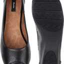 BATA Womens Sarina Peep-Toe Ballerinas Sandal | Lightweight Ballet Flat Slip On Shoes | Cushioned Insole & Flexible Sole Slippers | Stylish Casual Flip Flop for Work, Travel and Everyday Comfort (3, Black)