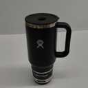Hydro Flask 40 Oz Travel Tumbler with Handle, Lid and Straw - Insulated Stainless Steel in 40 Oz Black