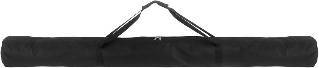 Klmnop Corner Flag Storage Bag, 6ft x 7inch Oxford Cloth Carry Bag with Zipper Holds 16 Poles for Flagpoles, Color Guard Flags, Tailgate & Feather Flags, Agility Poles (Black)