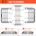 Roof Rack Carrier Carrier Basket 65"*39"*6"+Waterproof Bag 20 Cubic Feet(51"*40"*17"),and Cargo Net with Attachment Hooks,Ratchet Straps.200 Lbs Capacity,Universal Rooftop Large Size Roof Rack Update