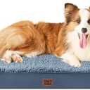 BedSureOrthopedic Dog Beds for Large Dogs with Removable Washable Cover, Spa Blue, 36x27
