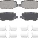 Rear Ceramic Brake Pads Set for Jeep Liberty 2008-2012, Wrangler 2007-2017, Wrangler JK 2018, for Dodge Nitro 2007-2011, 4PCS