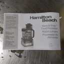 Hamilton Beach Stack & Snap Food Processor and Vegetable Chopper, BPA Free, Stainless Steel Blades, 12 Cup Bowl, 2-Speed 450 Watt Motor, Black (70725A)