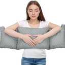 Mastectomy Pillow - Post Surgery Pillow, Mastectomy Must Haves, Breast Pillow for Sleeping After Heart Surgery, Reduction & Augmentation Recovery Supplies Seatbelt Pillows Gifts for Woman (Grey)