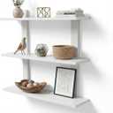 3 Tier Wall Shelves,Decorative Floating Shelf for Wall,Hanging Display Unit, 1 Pack