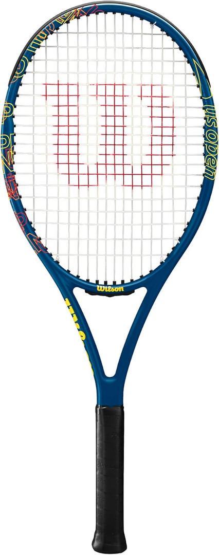 Wilson US Open GS 105 Adult Recreational Tennis Racket - Grip Size 3-4 3/ 8, Purple