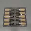 ALIDE E12 60W 4000k C7 Led Candelabra Light Bulbs Replacement, Small Base E12 6W LED Bulbs T6 Natural White 110V 120V for Ceiling Fan Chandelier Lighting,550lm,Non-dimmable 10Pack