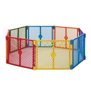 Toddleroo by North States - Superyard Colorplay Baby Play Yard: Freestanding 8 Panel Baby Playpen - Indoor or Outdoor Use - Made in USA - Encloses Up to 34.4 Square Feet - 26 Inches Tall