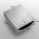 Paper Towel Dispenser Wall Mount - Multifold Trifold Paper Towel Dispensers, Large Capacity Stainless Steel Tissue Holder, Suitable for Bathrooms and Public Places